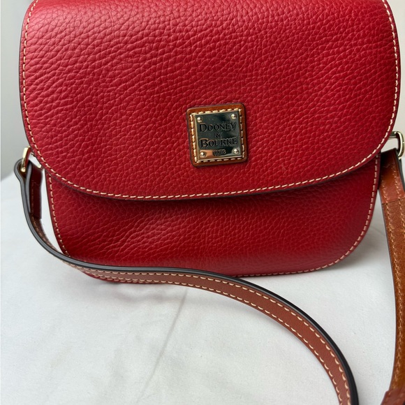 Dooney & Bourke Red Leather Crossbody Bag - Picture 2 of 9